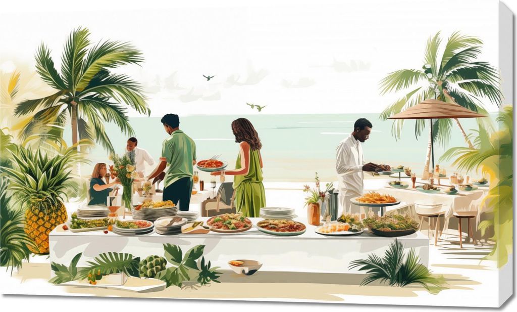 Bild 100x60cm Tropischer Duft des Urlaubs