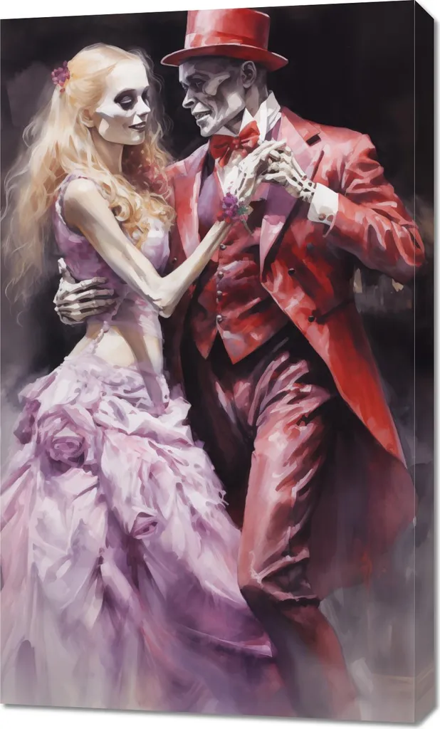 Tableau Image 60 x 100 cm Danse éternelle à la fin - Toile Décorative