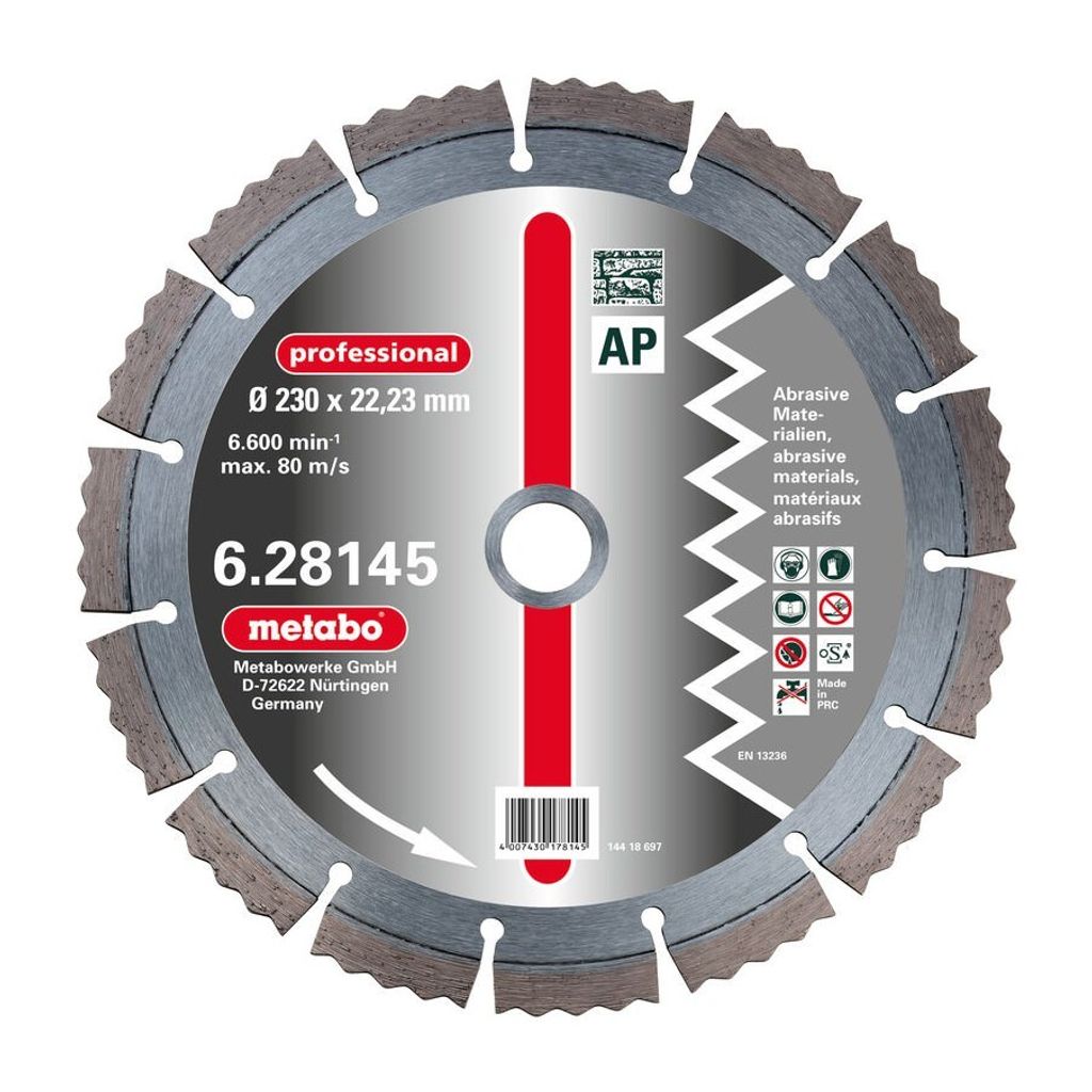Metabo Dia-TS, 180x22,23 mm, professional, AP, 628144000
