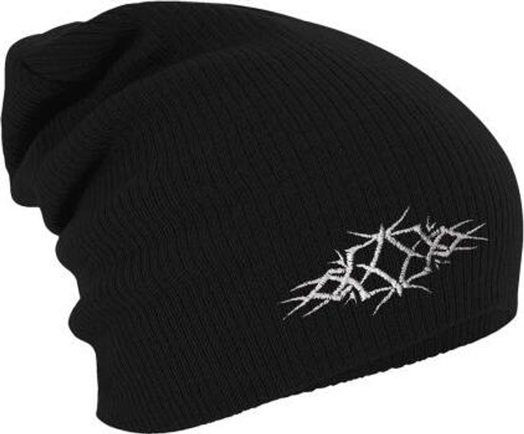 Longbeanie Slouch-Beanie Mütze Tribal Tattoo 54535 Color - schwarz
