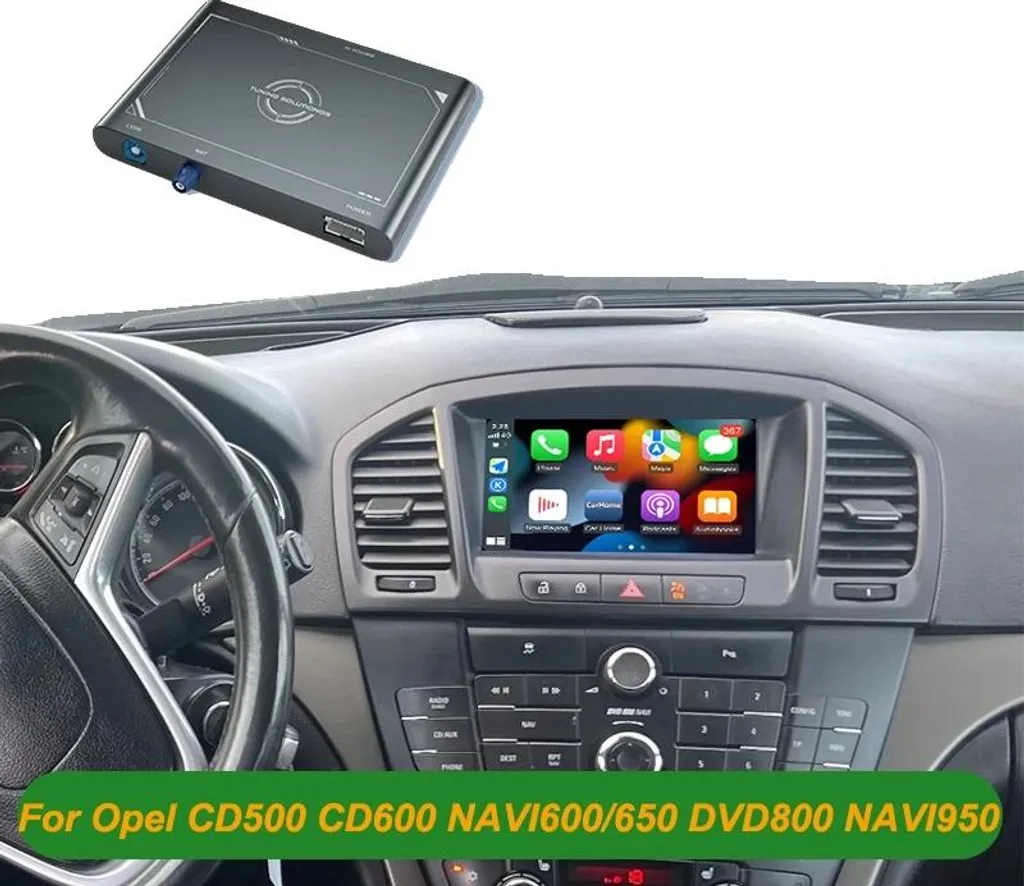 Interface CarPlay Plug and Play Opel CD500 Navi sans fil et réversible