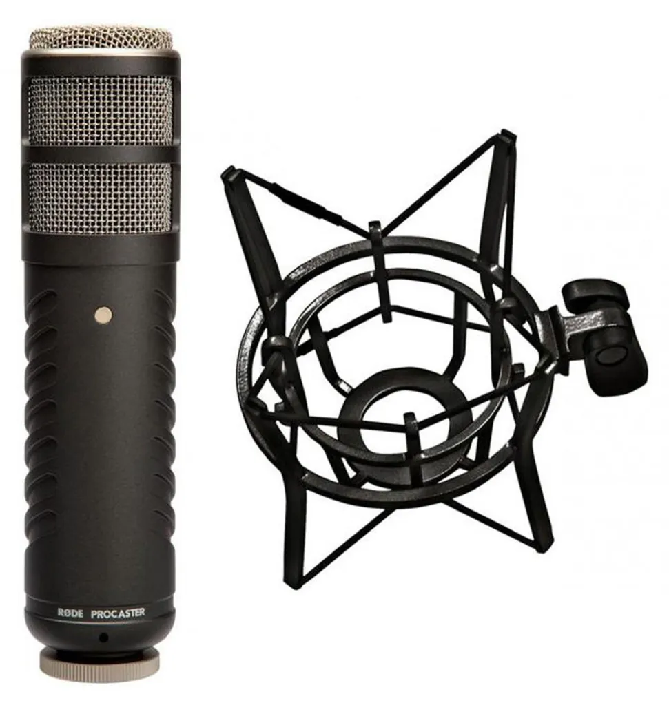Microphone Rode Procaster avec suspension PSM-1 pour la radio