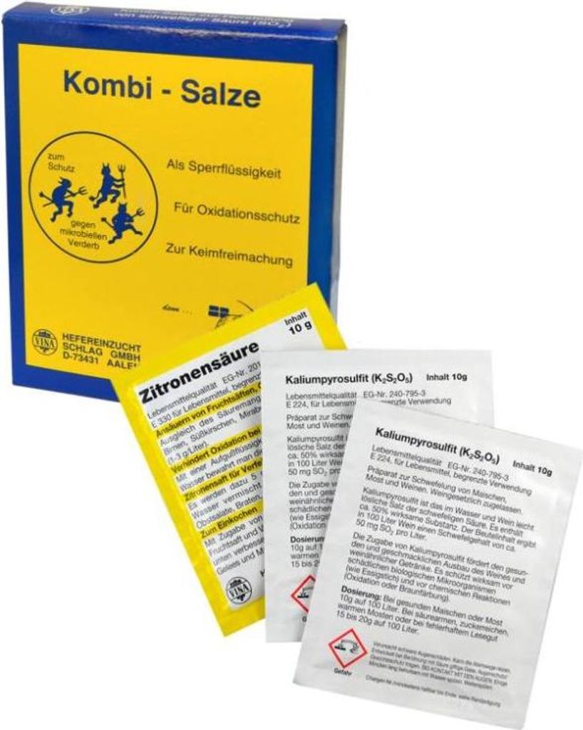 Vina Sperrflüssigkeit für Gäraufsatz Kombi-Salze 30 g Produktbild 