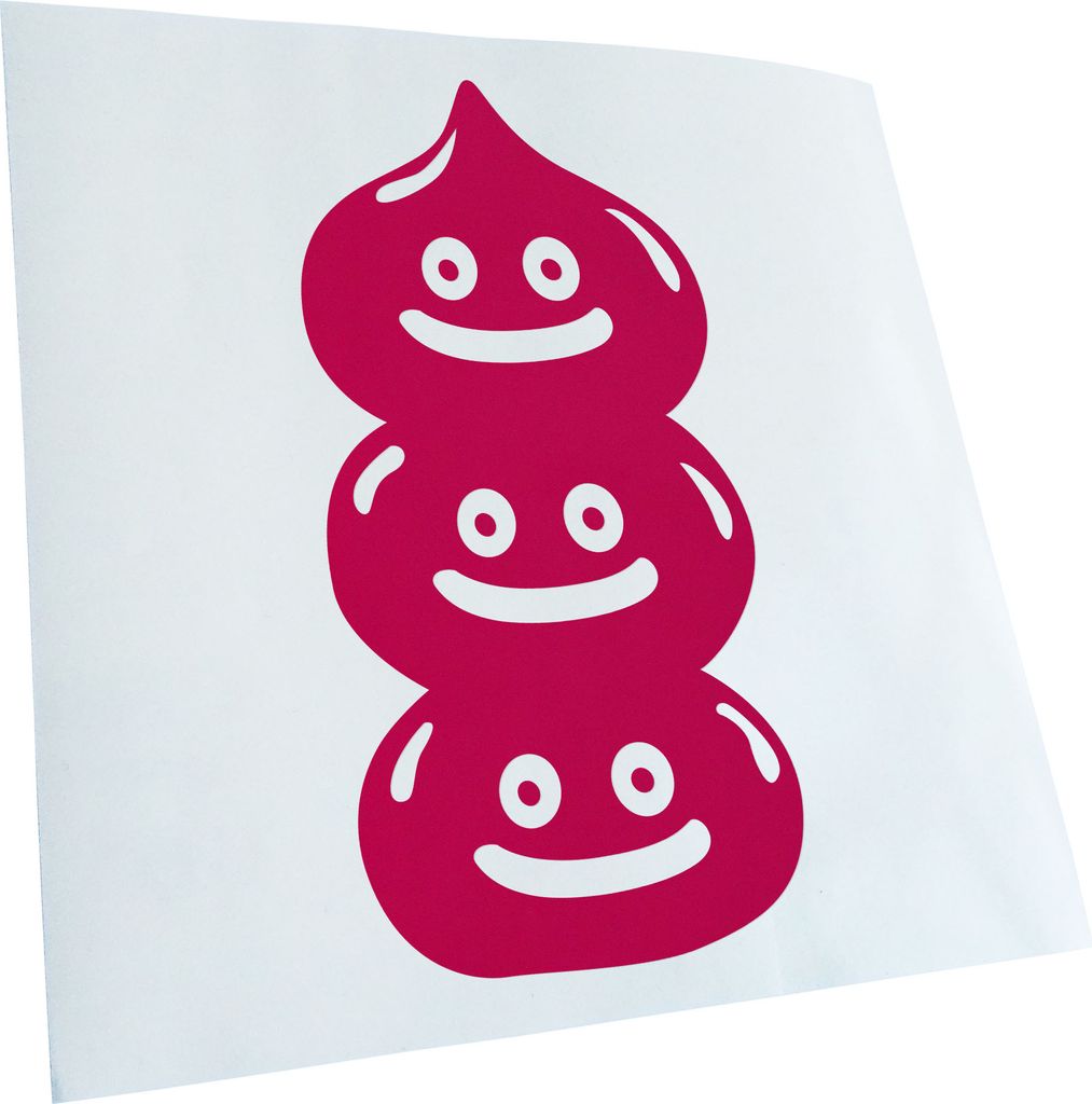 Kiwistar - Autoaufkleber - pink - 30 x 14 cm - Slime - Heckscheibenaufkleber - Aufkleber für Auto Kfz Fahrrad, LKW, Truck Mofa