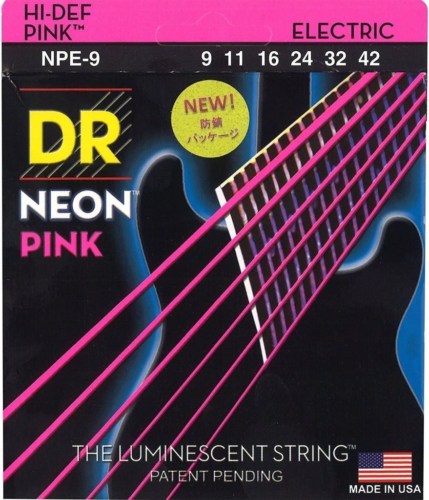 DR Strings NPE-9 Neon Saiten für E-Gitarre