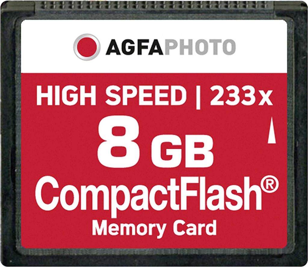 AgfaPhoto Compact Flash, 8GB, 8192 MB, Kompaktflash (CF), Produktbild 