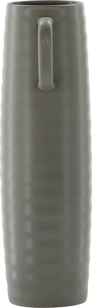 Vase Gris Anthracite Cent Venture Design en Grès Mat de Style Nordique