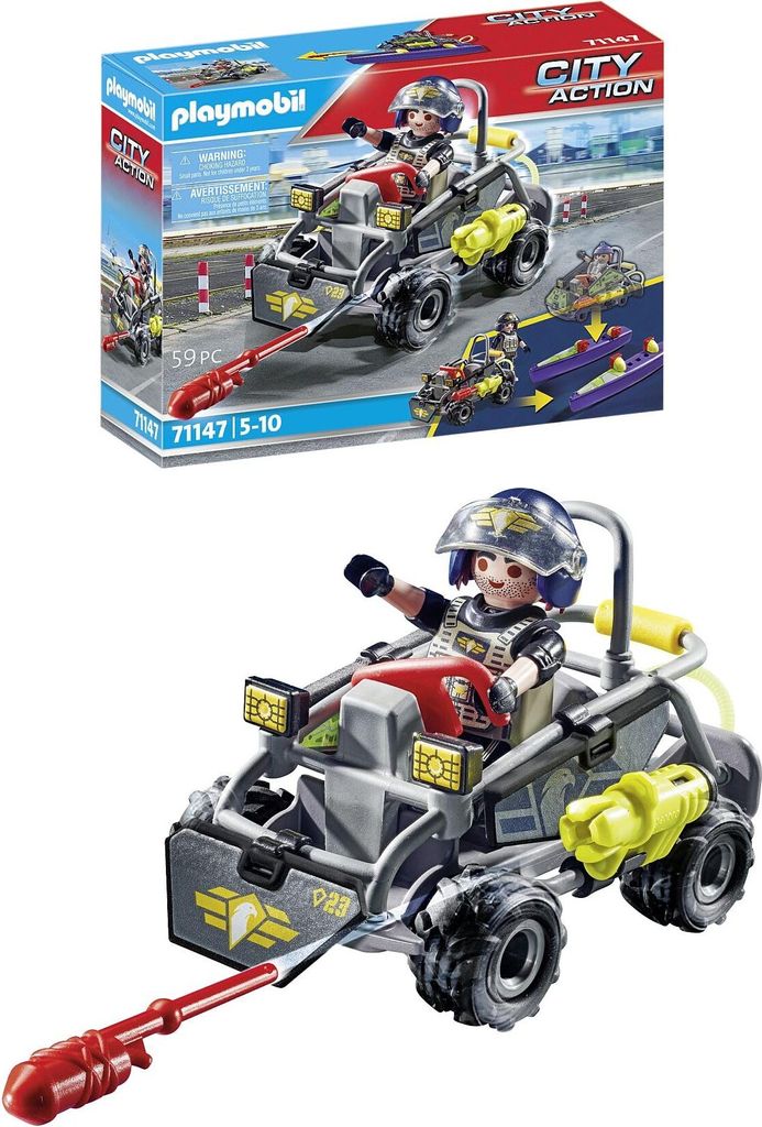 PLAYMOBIL City Action 71147 SWAT-Multi-Terrain-Quad Zdjęcie produktu 
