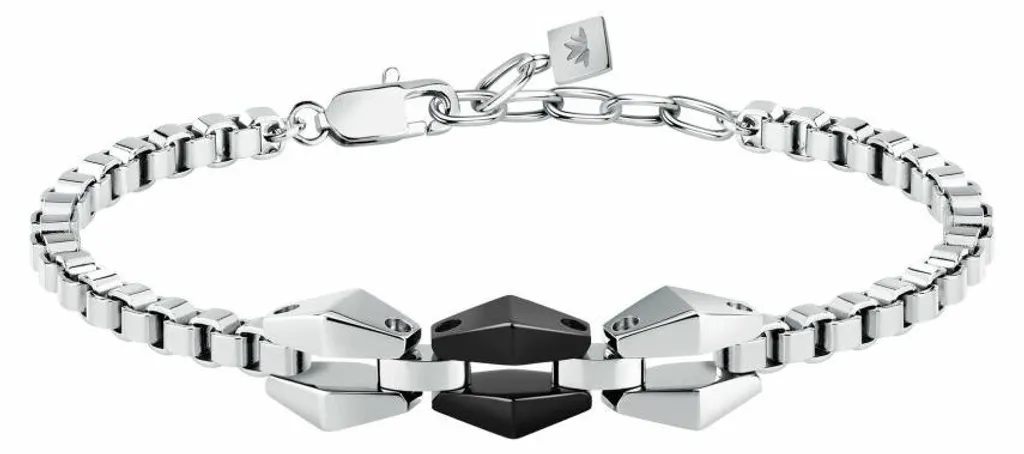 Bracelet Acier Homme Motown SALS112 : Maille Robuste et Look Urbain