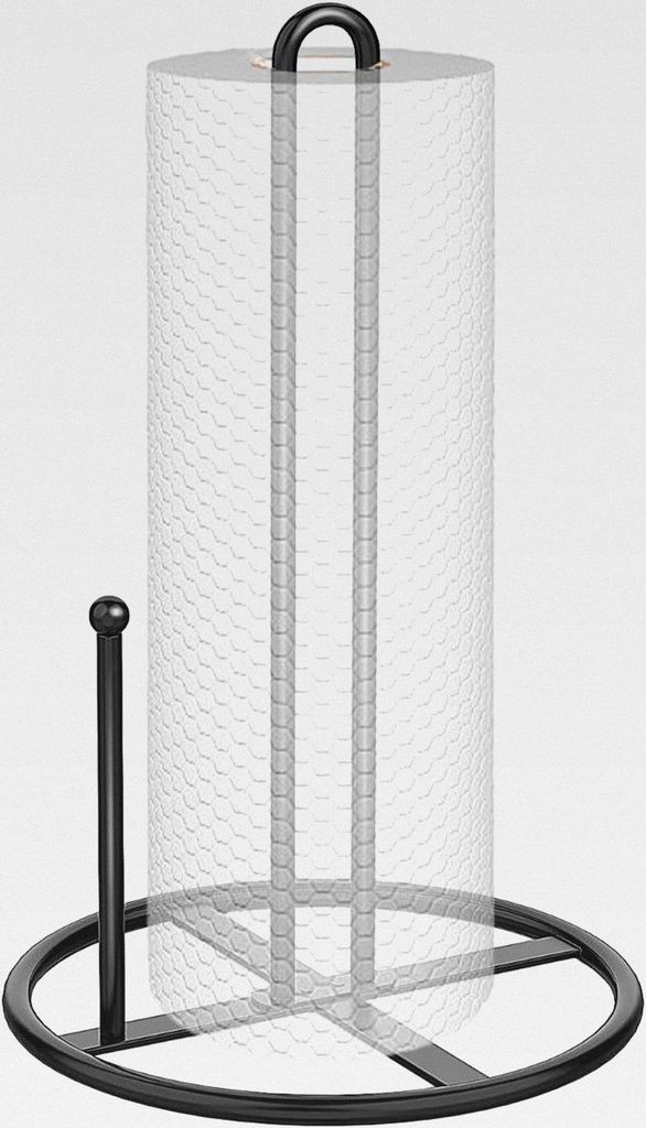 Küchenrollenhalter | Vertikaler Organizer aus Stoff | Küchenrollenhalter aus Metall mit schwerem rutschfestem Boden - Organizer für Tisch Arbeit...