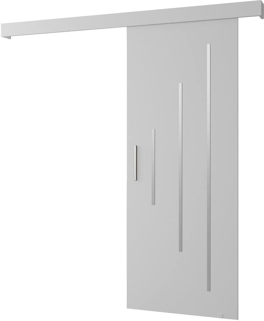 MEBLE KRYSPOL Salwador Y Schiebetür, 90x204 cm, Weiß, Weiß, Produktbild 