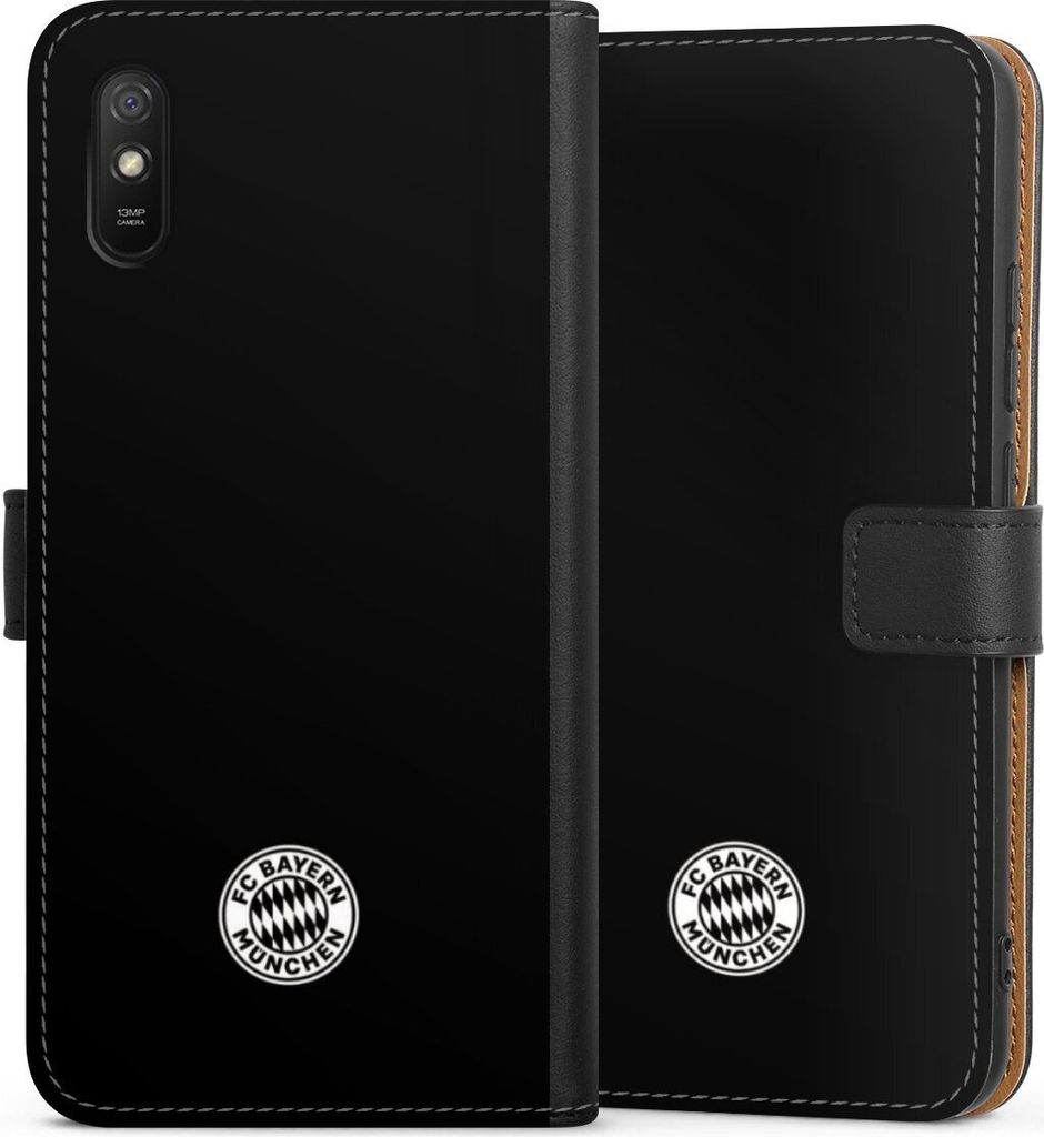 DeinDesign Klapphülle für Xiaomi Redmi 9A Handytasche Lederhülle Tasche FC Bayern München FCB Offizielles Lizenzprodukt
