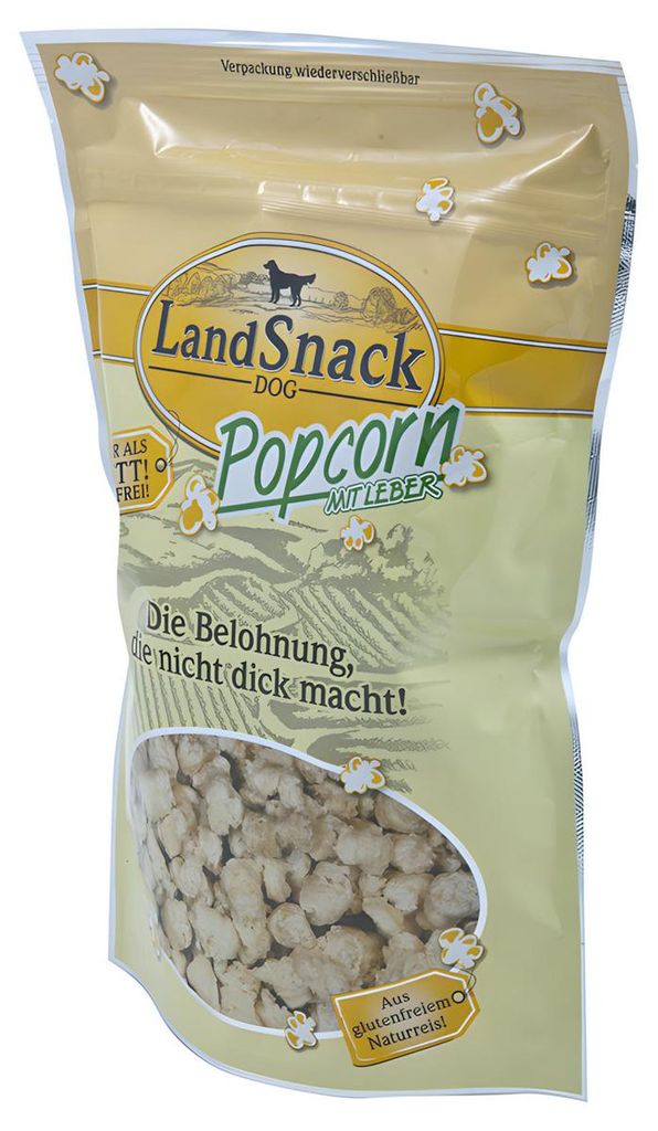 Landfleisch LandSnack Für Hunde Popcorn Mit Leber, Snacks, Produktbild 