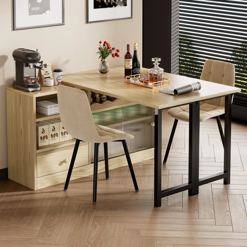 Table à manger pliable Sweiko pour optimiser l'espace des petits salons