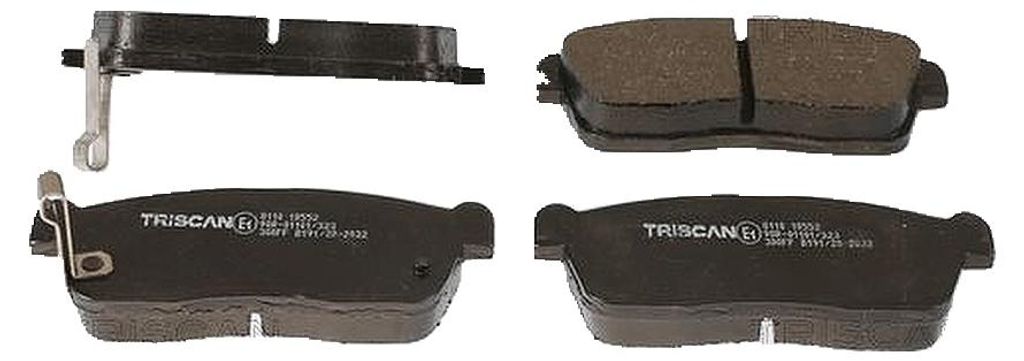 Bremsbelagsatz Scheiben 15 mm TRISCAN IAM-Expertise für u.a. DAIHATSU SIRION