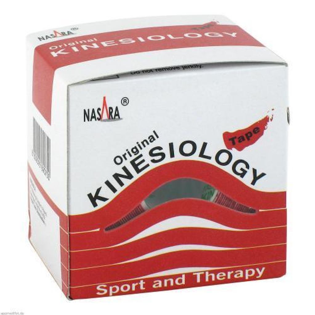 Nasara Kinesiotape 5 cmx5 m rosso 1 pz Immagine del prodotto 