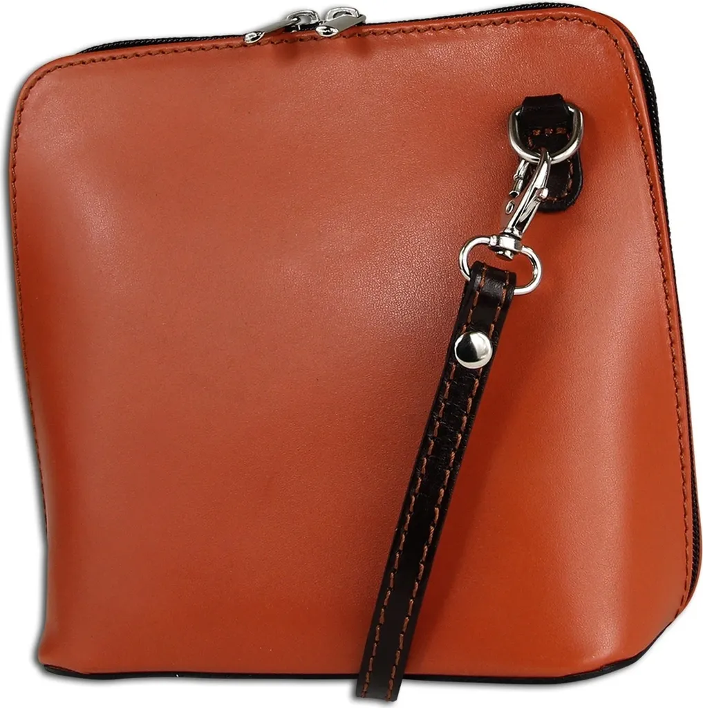 Toscanto Borsa Tracolla Pelle Marrone Cognac OTT109UO | Vera Pelle Italiana