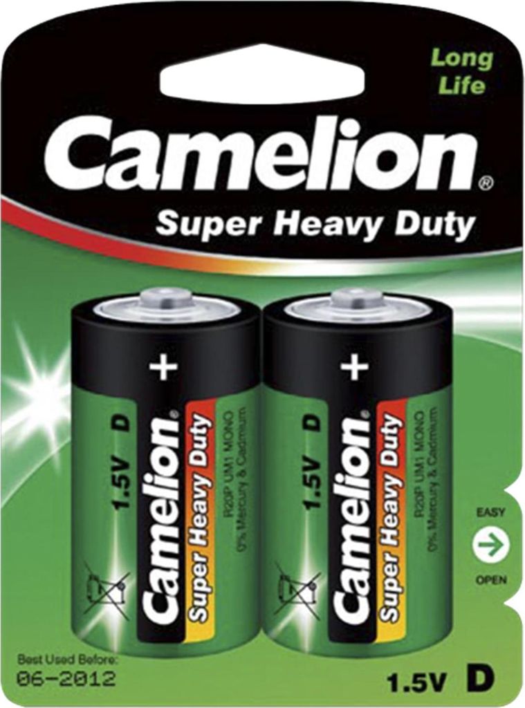 Mono 2er Blister Camelion R20 / D / 1,5V BP2