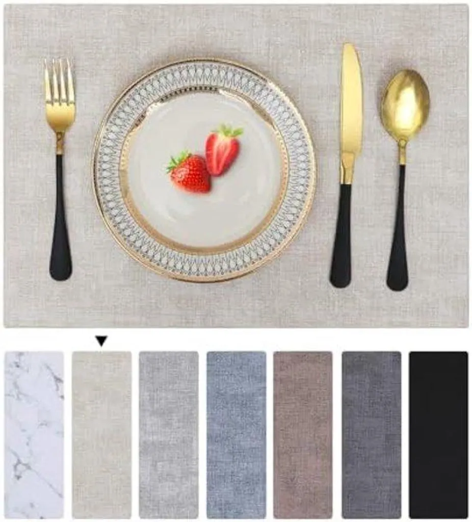 Sous-assiettes imperméables antidérapantes lot de 4 haute qualité