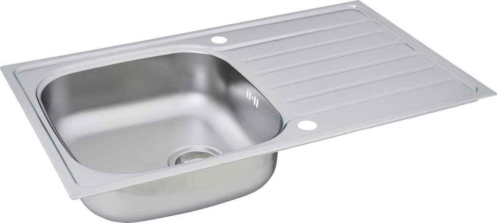 Edelstahl Einbauspüle Spülbecken Küchenspüle Spüle 86 x 50 Produktbild 