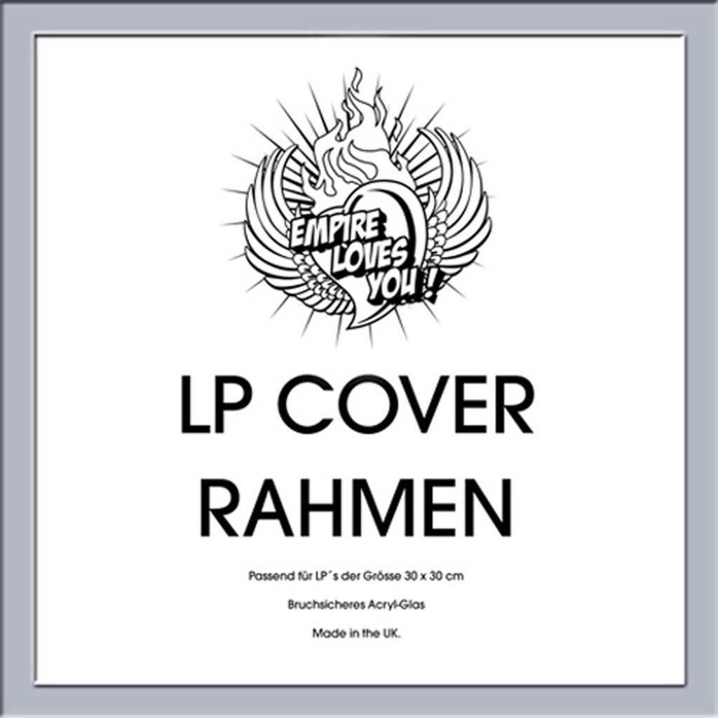 LP Plattencover Rahmen - Wechselrahmen - silber - innen 31,5x31,5 cm