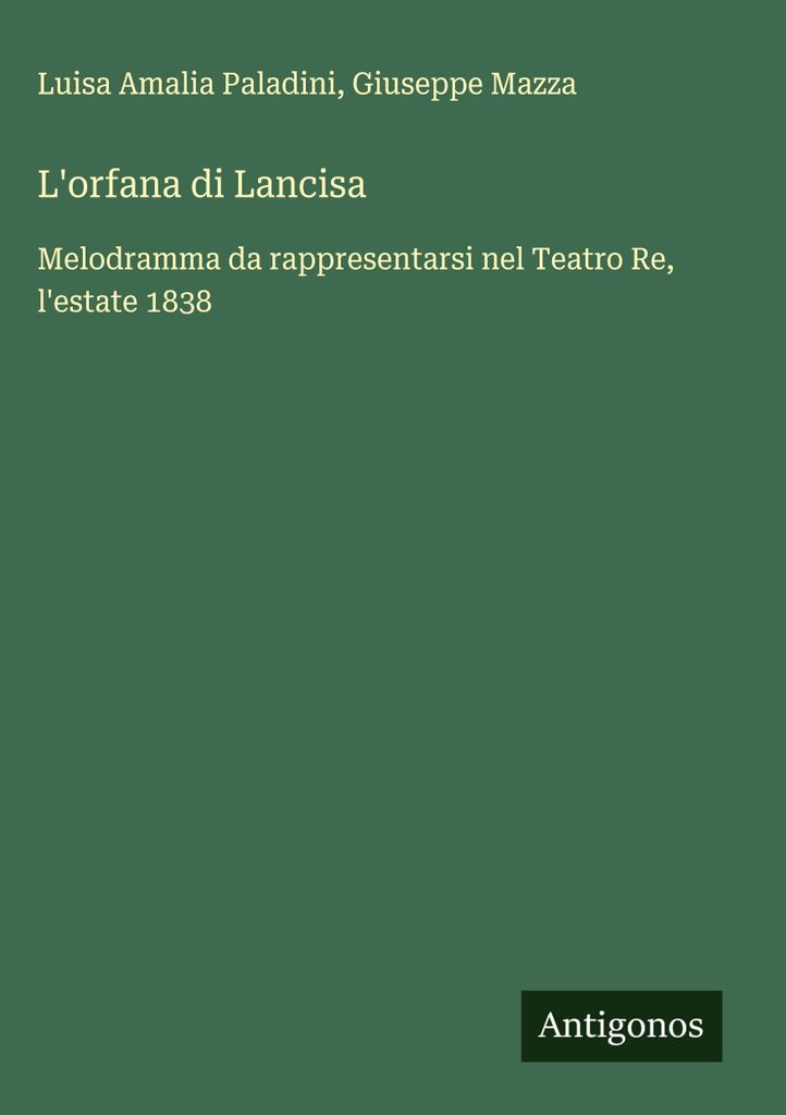 Das Waisenkind von Lancisa