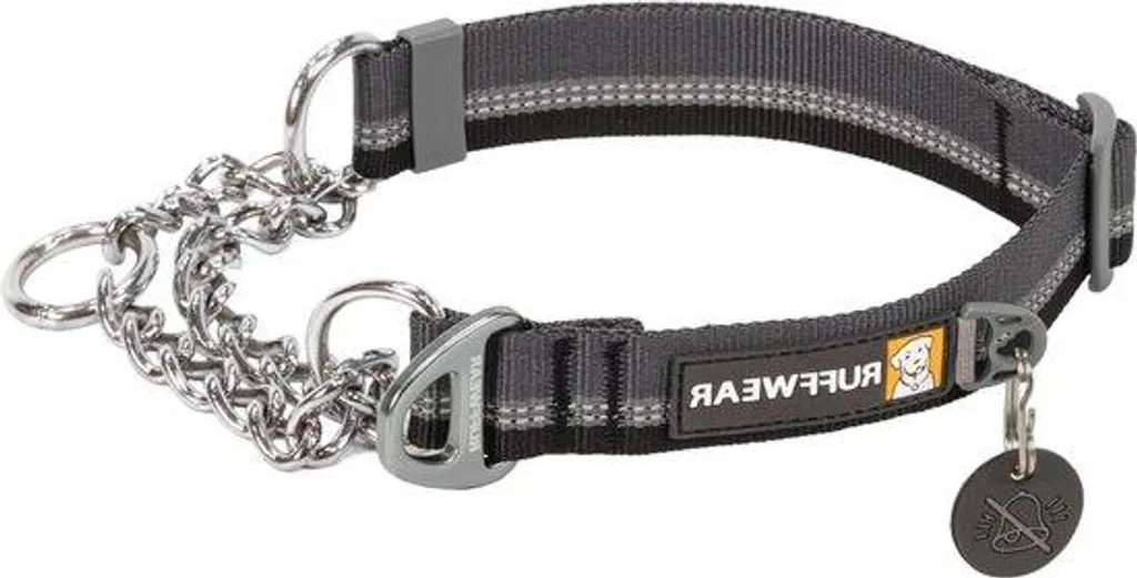 Collier chien réfléchissant et réglable en aluminium gris anti-rupture