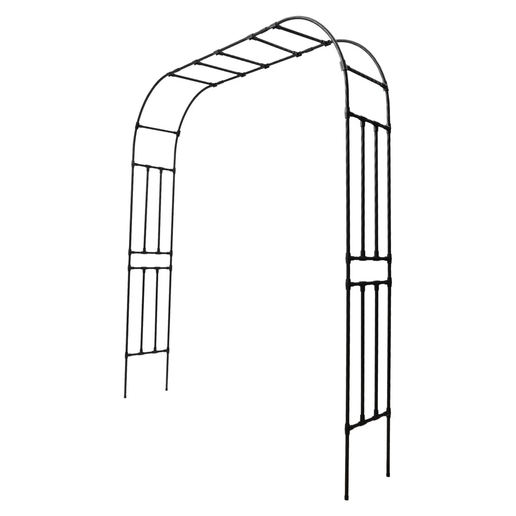 Arche décorative de jardin pour l'entrée des terrasses et fleurs grimpantes