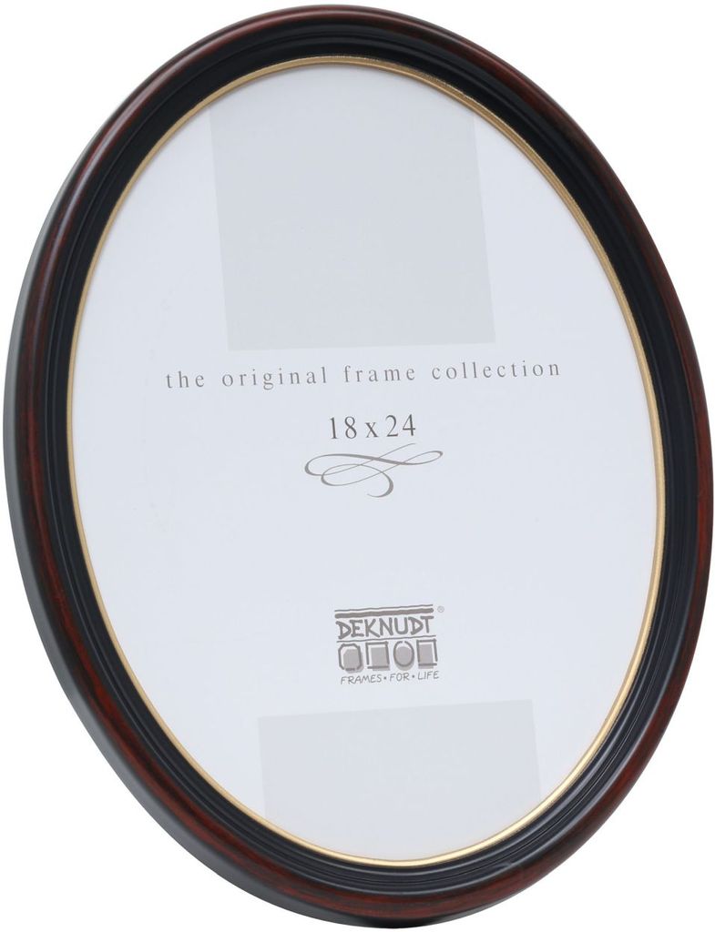 Kunststoffrahmen S100 oval 10x15 cm schwarz