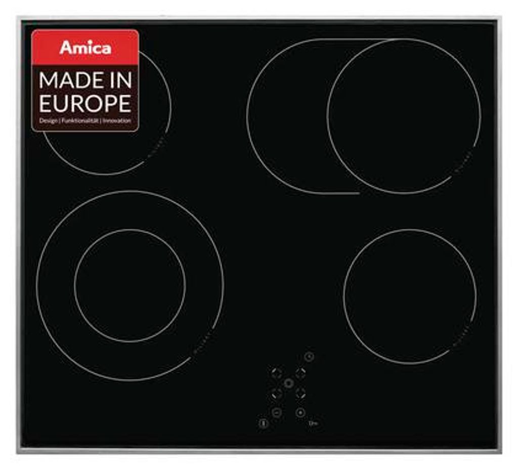 Amica KMC 742 600 E, Černá, Vestavěné, 60 cm, Keramický, Obrázek produktu 