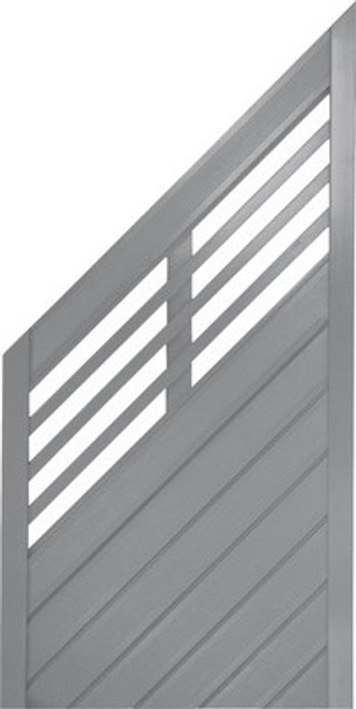 Zaun Abschlusselement Konsta Style 90 x 180/90 cm links, Produktbild 