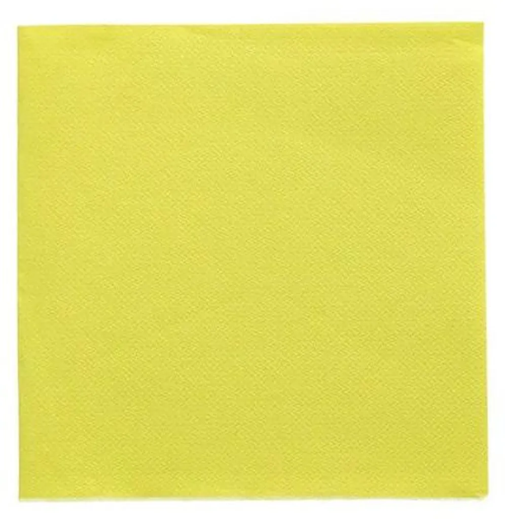 Serviettes en Papier 32x32 cm Vert Limon 3 Epaisseurs pour Déjeuner