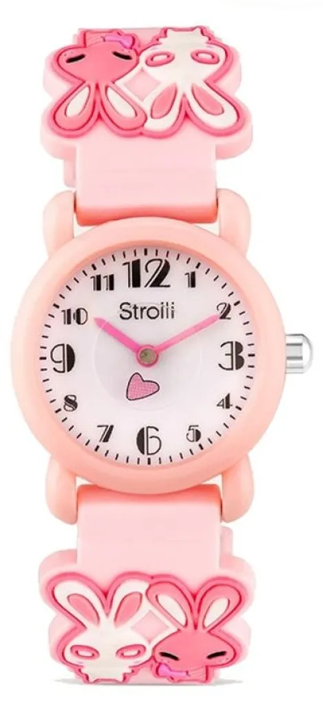 Apprendre l'Heure Facilement avec la Montre Stroili 1693659 Rose Enfant