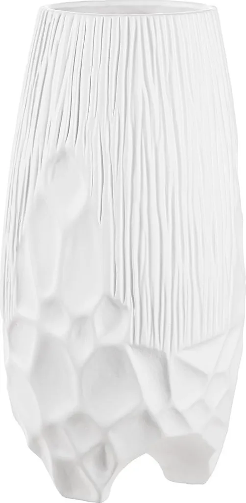 Vase blanc Roma Gilde 40 cm : Décoration florale pour centre de table chic - 2