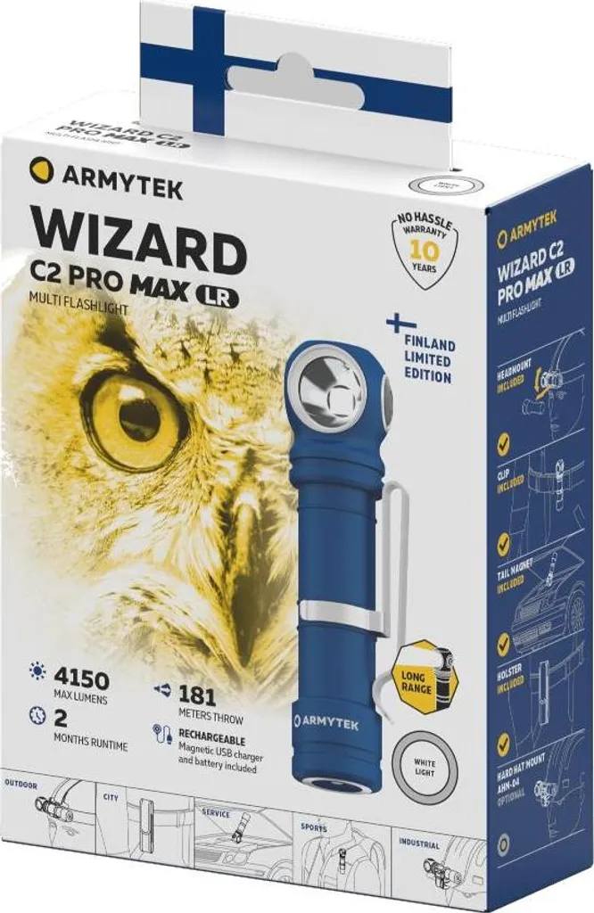 Éclairage Puissant Wizard C2 Pro Max LR Armytek pour Vision Nocturne - 4