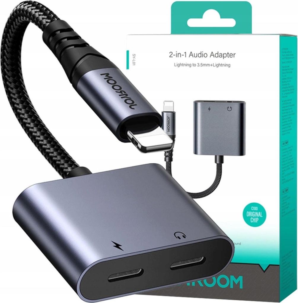 Adattatore Audio 2W1 Joyroom Sy-L02 Lightning Do 2X Immagine del prodotto 