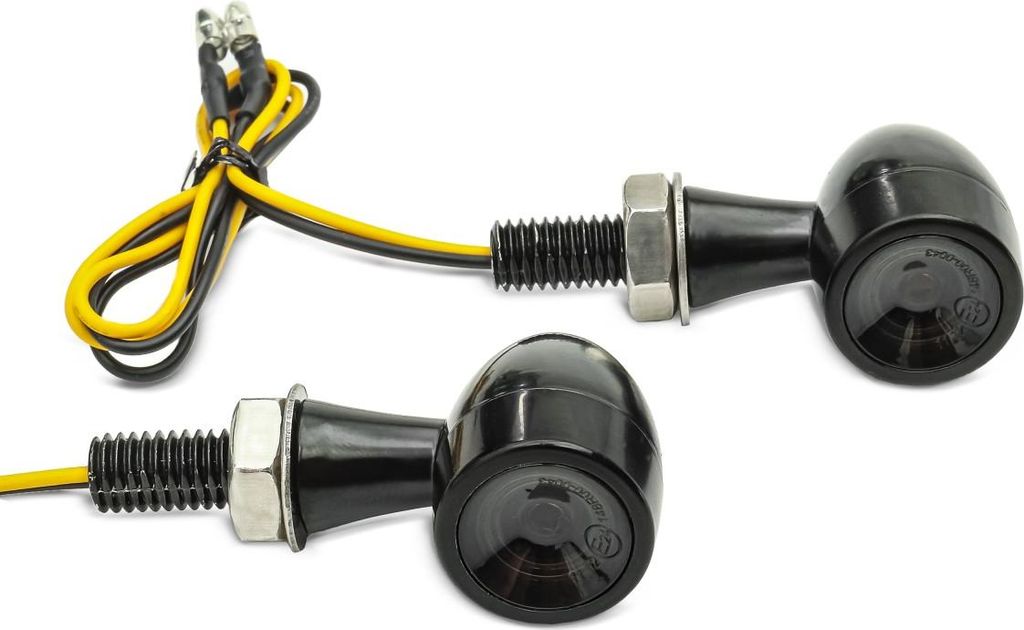 LED Blinker Motorrad # BL18 mit E-Prüfzeichen getönt