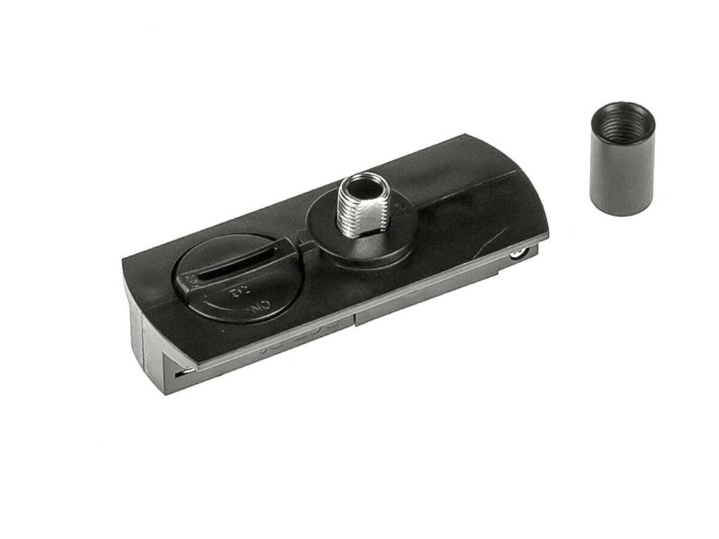 Schienenadapter für EINPHASIGE Pendelleuchten, schwarz