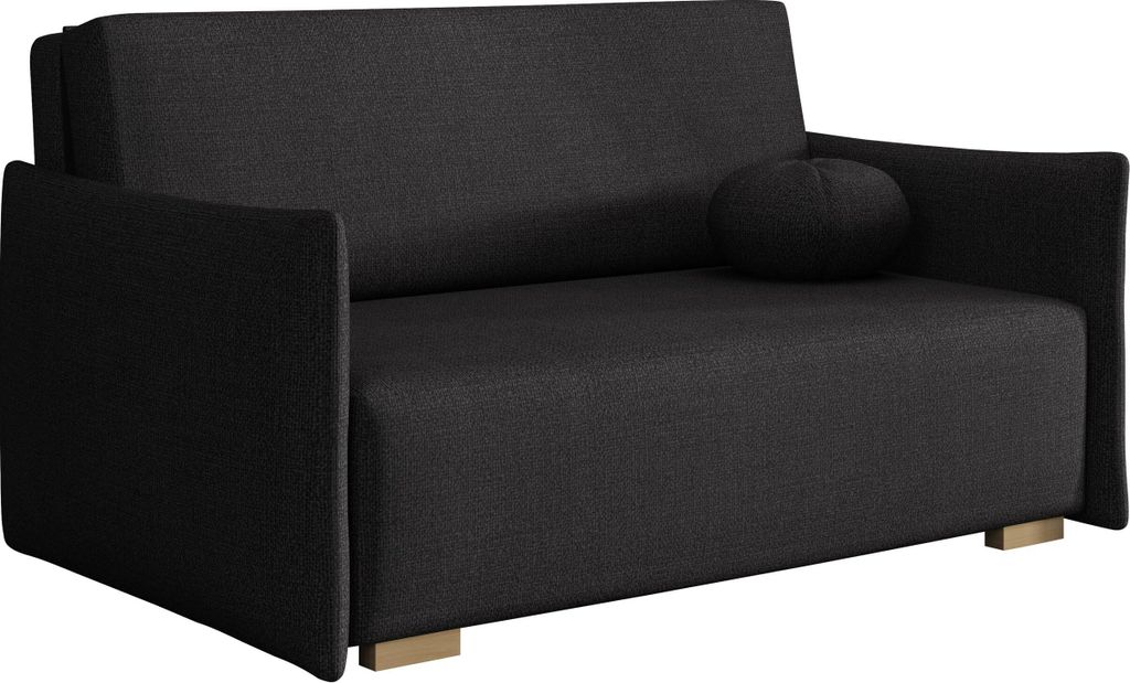 MIRJAN24 Sofa Viva Glov III, Schlafsofa mit Bettkasten und Schlaffunktion, Holzfüße, inkl. Kissen, 3-Sitzer (Farbe: Soul 20)