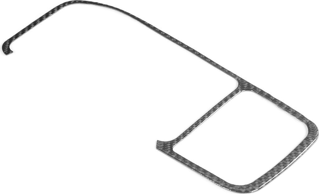 Konsolen-Navigationsfeld-Rahmenverkleidung, GPS-Carbonfaser-Abdeckung, passend für V60 S60 2010–2017, LHD