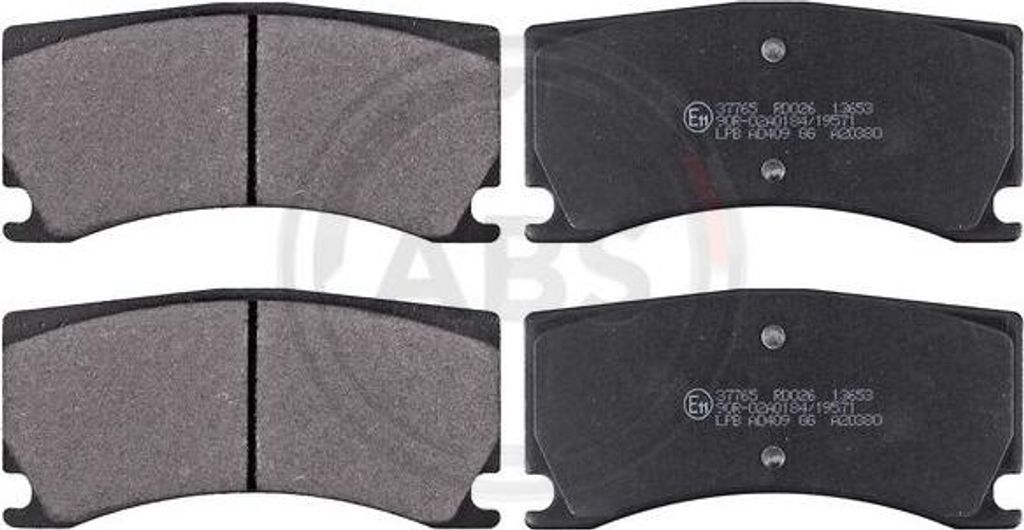 A.B.S. 37765 Bremsbelagsatz, Scheibenbremse OE C2P15994 kompatibel mit XK, 308, RCZ