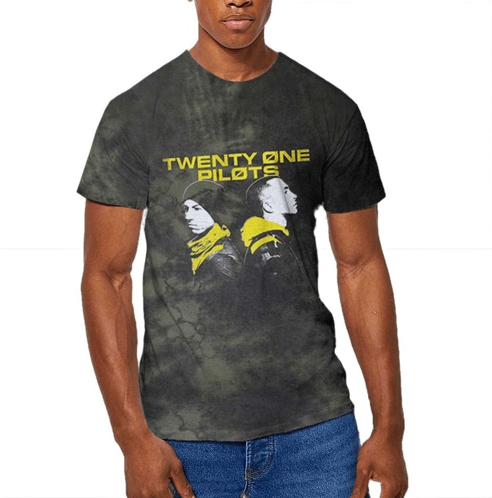 twenty one pilots - "Back To Back" T-Shirt für Herren/Damen Uni RO5041 (XL) (Grün)