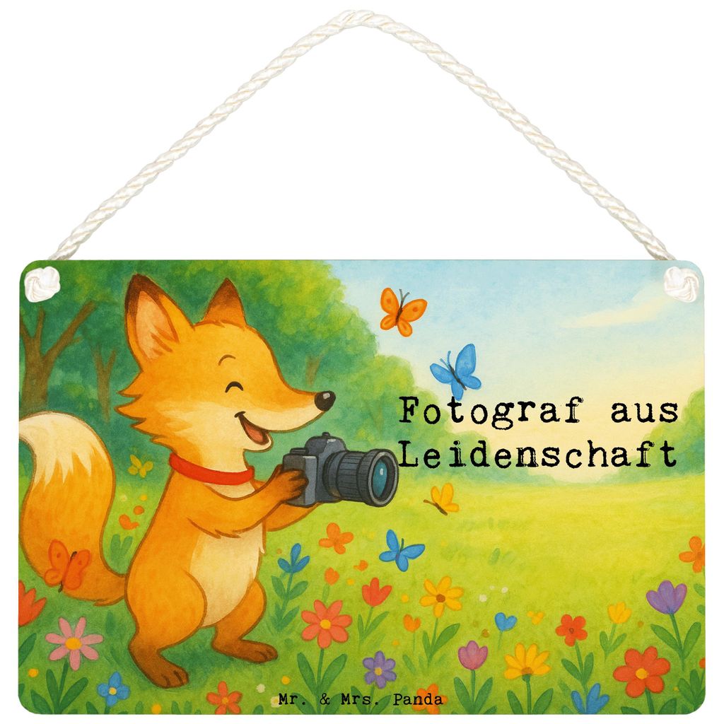 Mr. & Mrs. Panda Schild Fotograf Leidenschaft Design DIN A4 - Weiß - Geschenk, Beruf, Lustig, Ausbildung, Türschild, holzbild, Hochzeitsfotograf,...