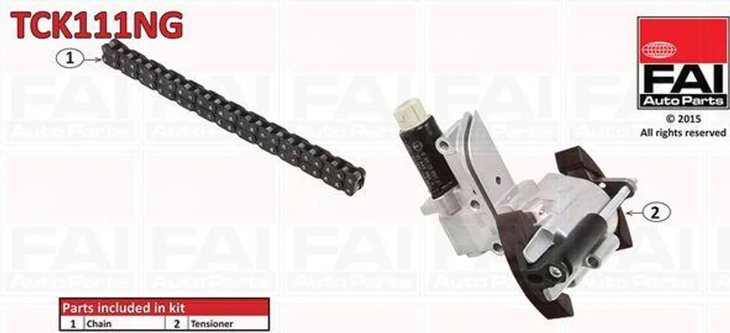 Supprimer Bruit Moteur avec Kit Chaîne TCK111NG pour Audi et Volkswagen