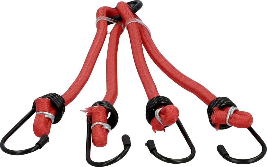 FISCHER Fahrrad-Spanngurt 4-armig Länge: 500 mm rot Produktbild 