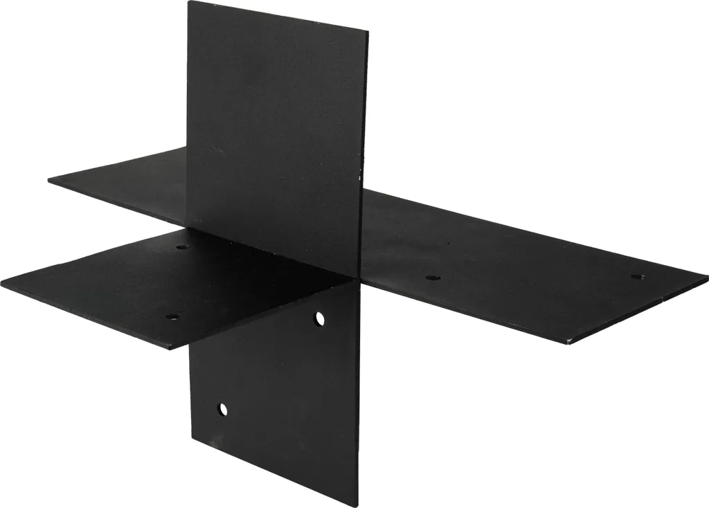 Fixation d'angle pergola 12x12 cm noire pour agrandir votre structure