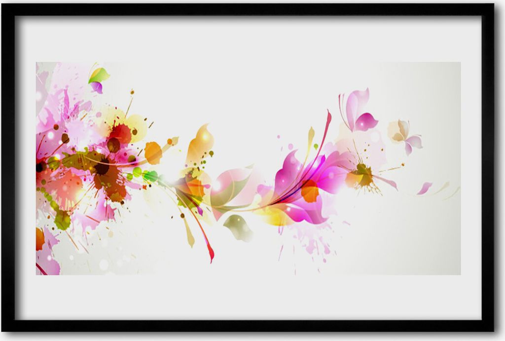 Bild 60x40 MDF-Rahmen Wandkunst Abstraction Graphics Produktbild 