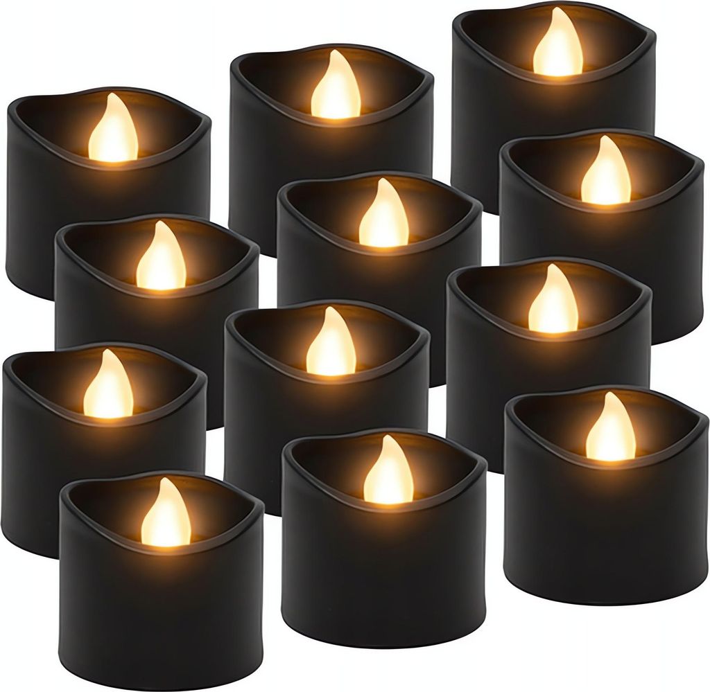 Ruhhy 26128 Set di candele LED a batteria da 3,6 cm, 12 Immagine del prodotto 