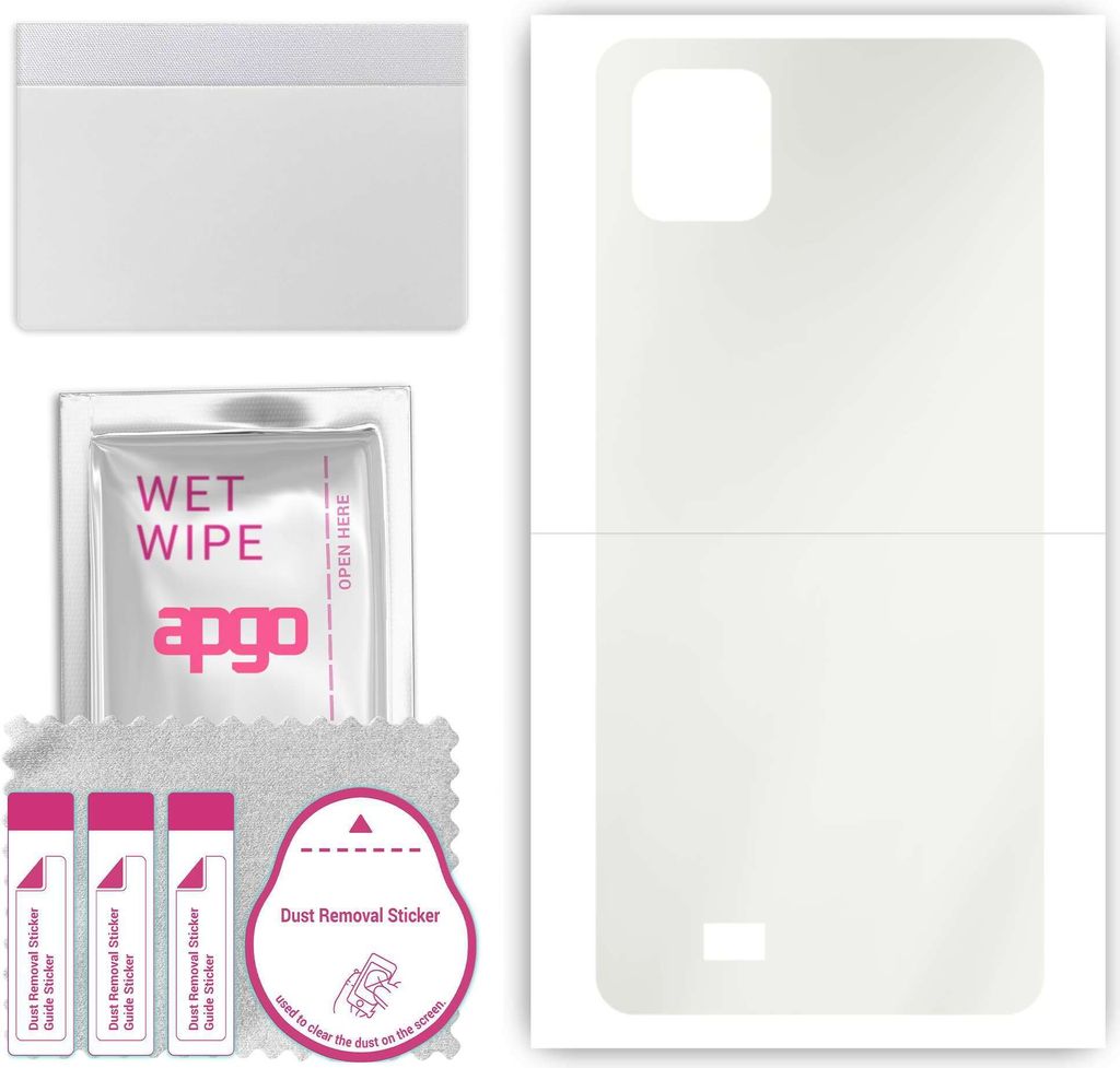 apgo Rückseite Schutzfolie, Matt, kompatibel mit myPhone Fun 9, Hinten Hydrogel-Displayschutzfolie mit Positionierhilfe, kratzfest, einfache Montage