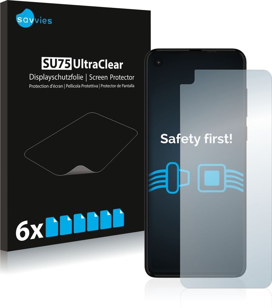 6x Für Motorola One Action Schutzfolie Savvies Displayschutz Display Schutz Folie Klar Transparent